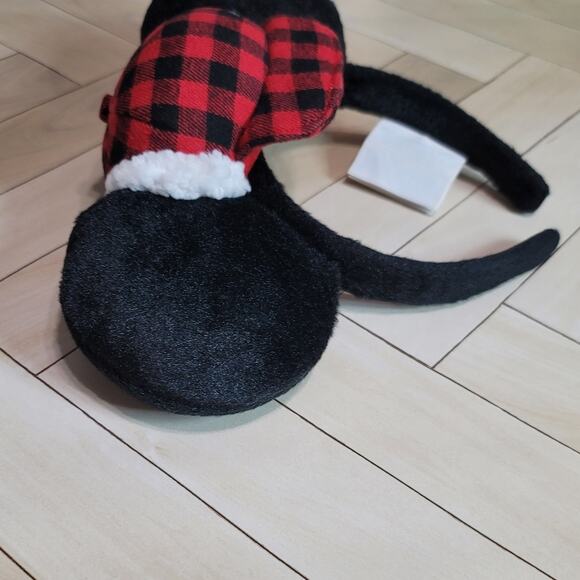Disney Black & Red Plaid Buffalo Mickey Mouse Ears Headband main image 5